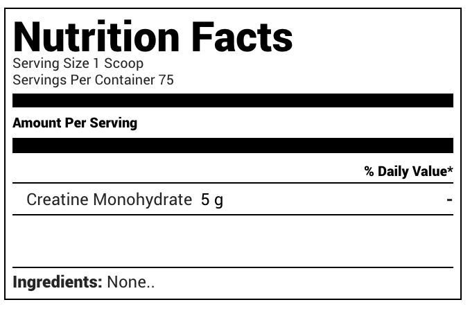 Raw Creatine