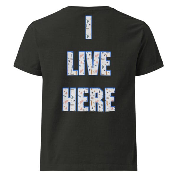 I Live Here Oversized Tee - Image 2